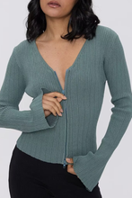 Load image into Gallery viewer, Sexy V-neck Knitted Cardigan Slim Sweater
