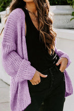 Load image into Gallery viewer, Simple Drop Shoulder Open Front Knit Oversized Sweater Cardigan
