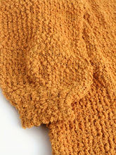 Load image into Gallery viewer, Yellow Long Sleeve Crew Neck Knitted Midi Sweater Dress
