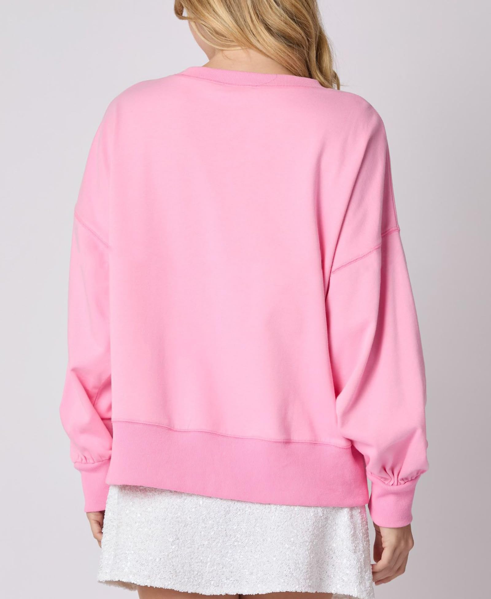 Christmas Bow Sequined Long Sleeve Sweatshirt