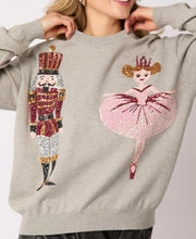 Load image into Gallery viewer, Christmas Nutcracker Graphic Sequined Fashion Casual Sweatshirt
