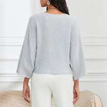 Load image into Gallery viewer, Embroidered Floral Knit Pullover Sweater
