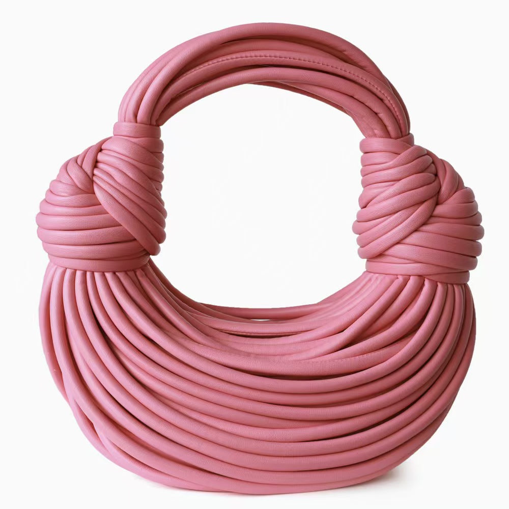 Genuine Leather Double Knot Bag