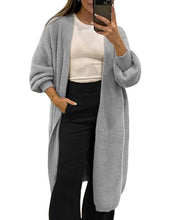 Load image into Gallery viewer, Fuzzy Long Sleeves Robe Cardigan
