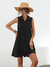 Load image into Gallery viewer, Button Up Sleeveless Mini Dress
