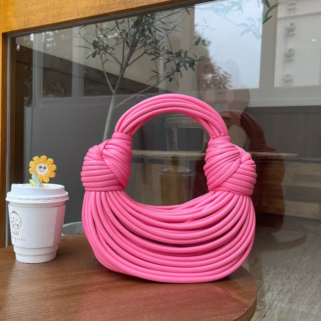 Genuine Leather Double Knot Bag