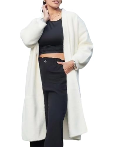 Fuzzy Long Sleeves Robe Cardigan