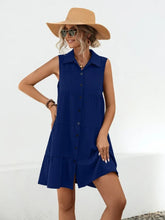 Load image into Gallery viewer, Button Up Sleeveless Mini Dress
