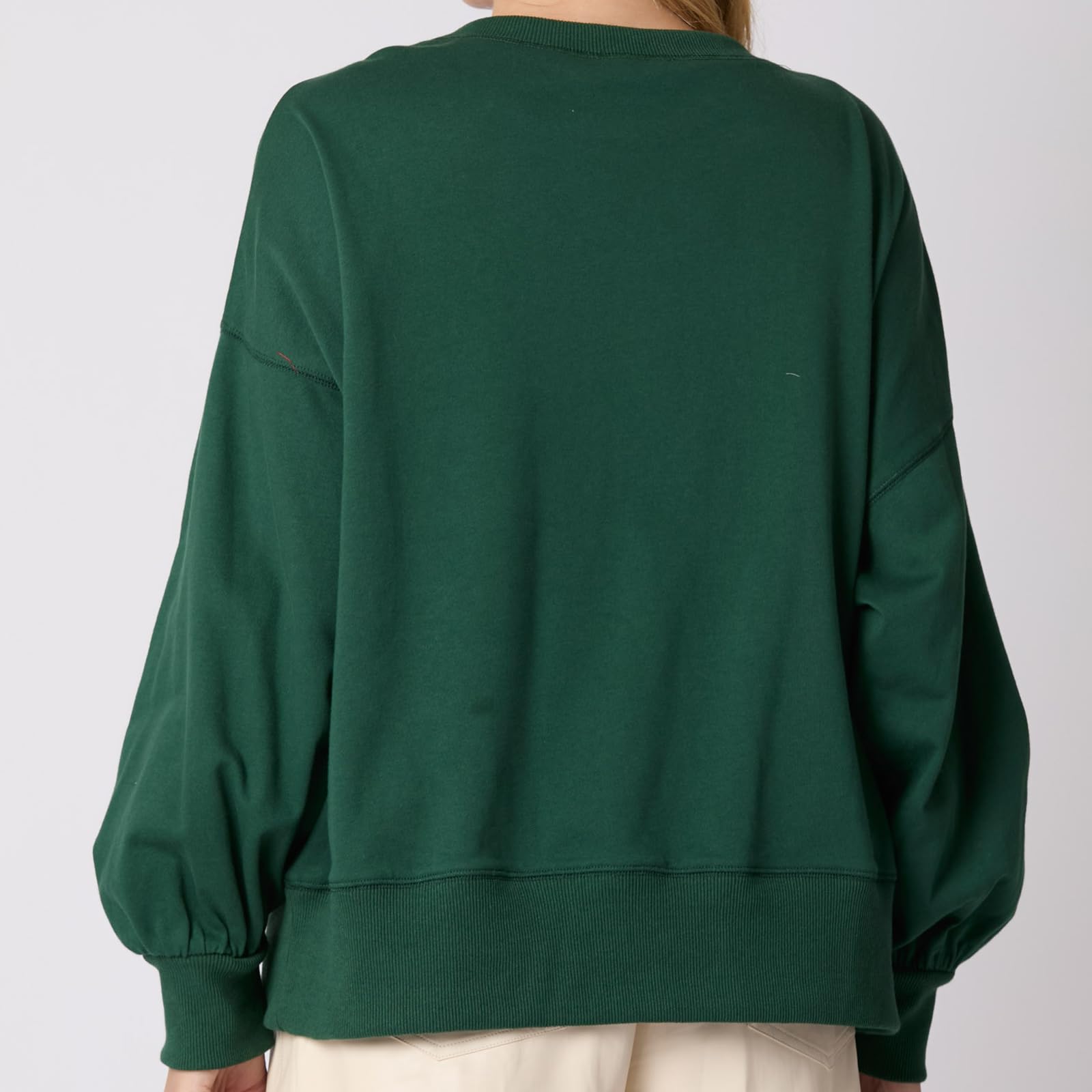 Christmas Bow Embellished Casual Long-sleeved Sweatshirt