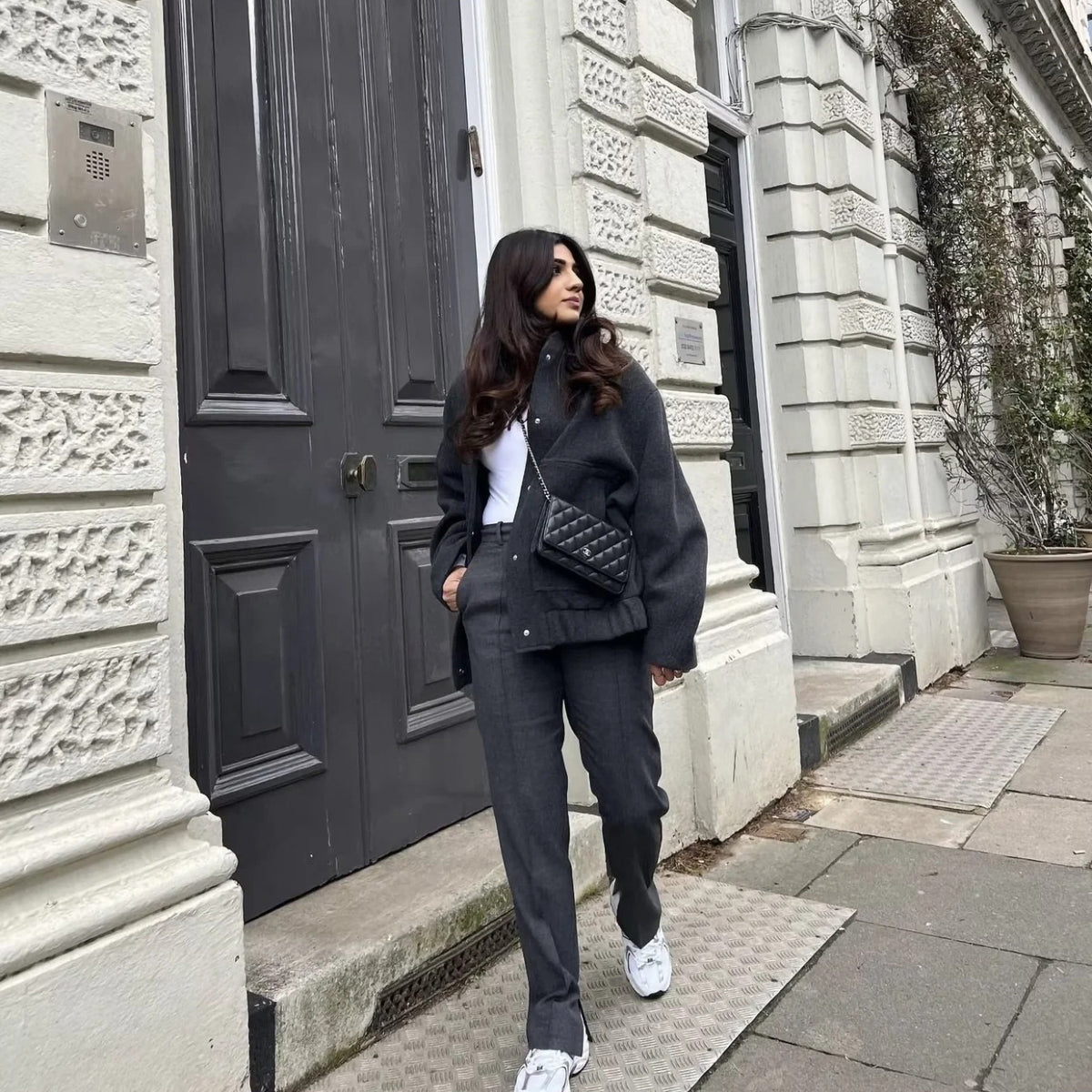 Oversize Stand Up Bomber Jacket