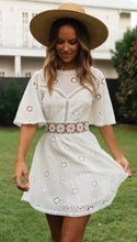 Load image into Gallery viewer, Simple Hollow Out Lace Mini Dress
