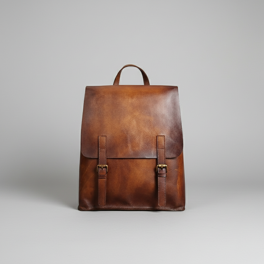 Vintage Womens Brown Leather Backpack Purse Cool Backpacks For Women