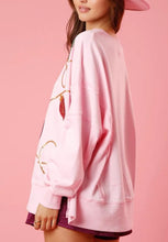 Load image into Gallery viewer, Christmas Lights Sequin Long Sleeve Slit Pullover Sweatshirt
