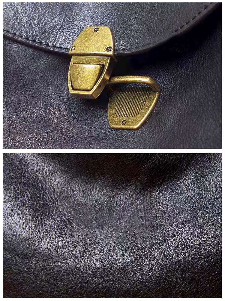 Simple Classic Vintage Leather Backpack