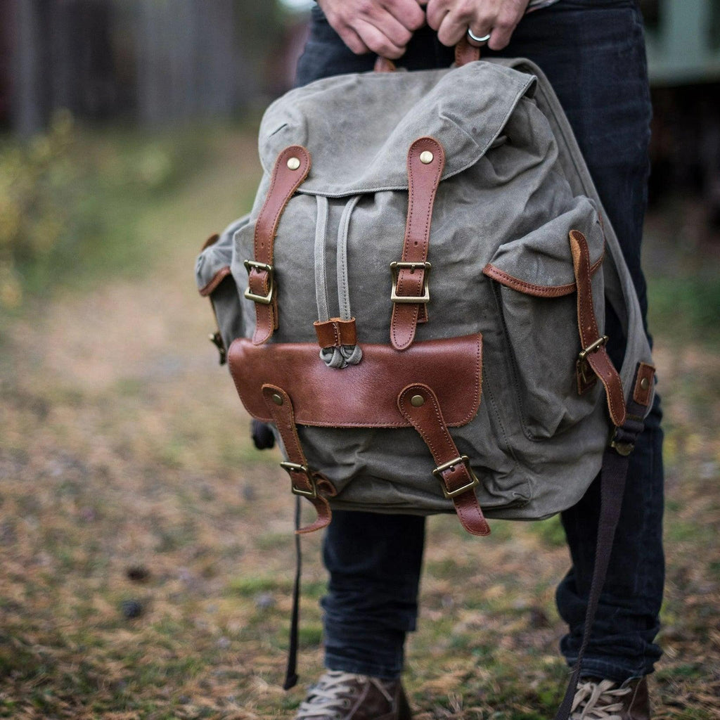 Old School Canvas Backpack