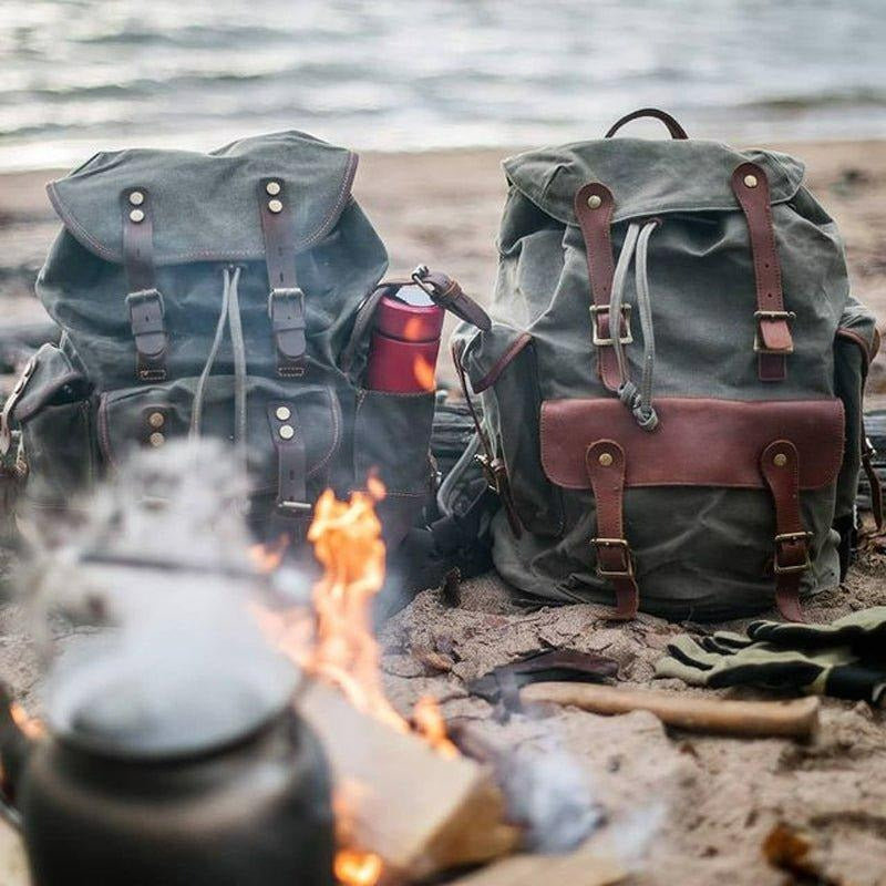 Old School Canvas Backpack