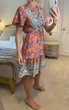 Load image into Gallery viewer, Pink Floral Print Mini Dress Sundress

