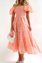 Load image into Gallery viewer, Sweet Elegant Mesh Off the Shoulder Midi Dress
