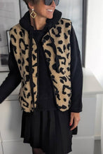 Load image into Gallery viewer, Leopard Print Casual Autumn and Winter Vest Jacket
