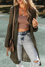 Load image into Gallery viewer, Knit Hollow out Open Front Long Cardigan
