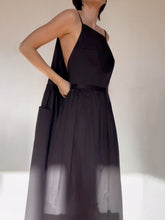 Load image into Gallery viewer, Refined Pockets Spaghetti Straps Tied Waist Maxi Dress

