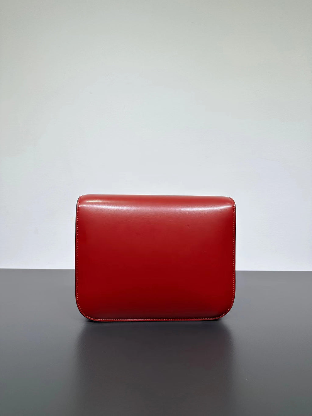 Genuine Leather Minimal Box Crossbody Bag Women Handbag