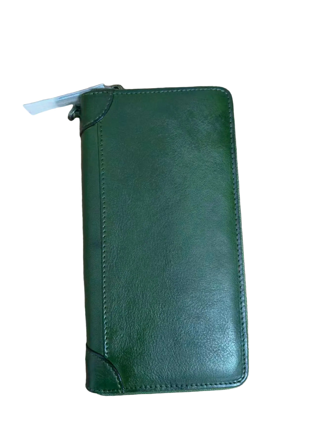 Leather Zipper Women Wallet Long Purse Handmade Clutch