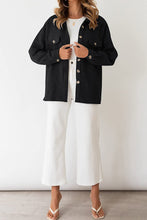 Load image into Gallery viewer, Relaxed Lapel Oversized Long Sleeve Jacket
