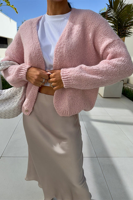 Casual Long Sleeve Knitted Cardigan