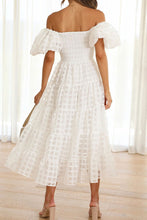 Load image into Gallery viewer, Sweet Elegant Mesh Off the Shoulder Midi Dress
