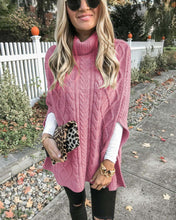Load image into Gallery viewer, Casual Loose Solid Color Turtleneck Sweater
