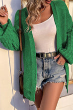 Load image into Gallery viewer, Solid color lantern sleeve mid-length sweater

