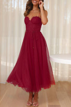 Load image into Gallery viewer, Sweet Elegant Sweatheart Princess Midi Dress
