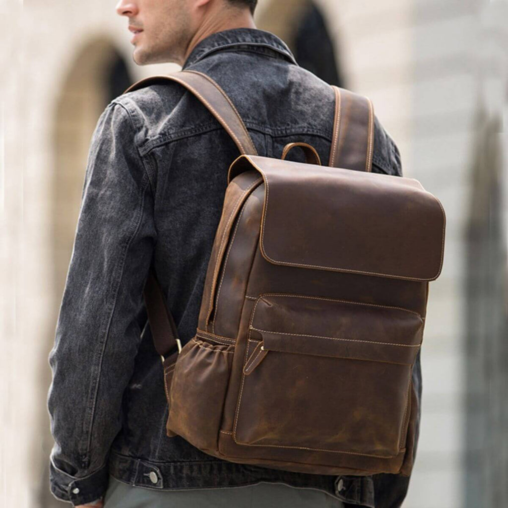 Genuine Vintage Leather Backpack