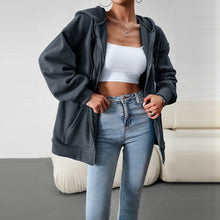 Load image into Gallery viewer, Loose Casual Sweater Cardigan Hooded Jacket
