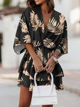 Load image into Gallery viewer, Half-Sleeve Floral Printed Mini Dress
