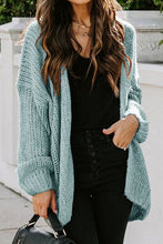 Load image into Gallery viewer, Simple Drop Shoulder Open Front Knit Oversized Sweater Cardigan
