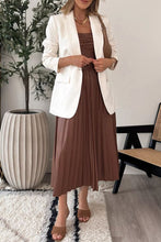 Load image into Gallery viewer, Sexy Strapless Pleated Mid Dress
