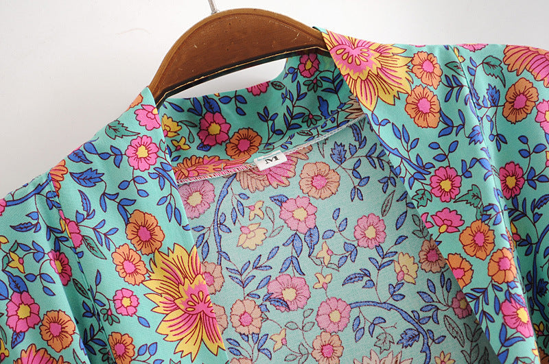 Boho Loose Print Kimono Cover up