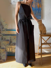 Load image into Gallery viewer, Refined Pockets Spaghetti Straps Tied Waist Maxi Dress
