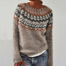 Load image into Gallery viewer, Crew Neck Pullover Winter Top  Sweater
