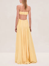 Load image into Gallery viewer, Chic Pleated Cutout Back Party Maxi Dress
