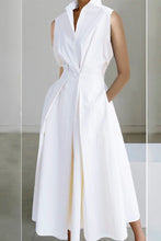 Load image into Gallery viewer, Casual V Neck Shirt Pockets Dress
