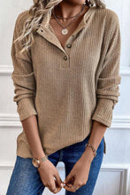 Load image into Gallery viewer, Stylish Buttoned Long Sleeve Top
