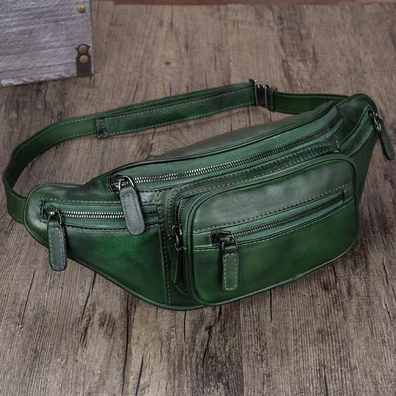 Leather Hip Belt Bag Waist Fanny Pack Bag
