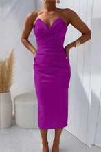 Load image into Gallery viewer, Sexy Sleeveless Sweatheart Bodycon Midi Party Evening Dress
