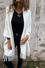 Load image into Gallery viewer, Tassel Trim Relaxed Shawl
