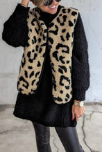 Load image into Gallery viewer, Leopard Print Casual Autumn and Winter Vest Jacket

