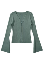 Load image into Gallery viewer, Sexy V-neck Knitted Cardigan Slim Sweater

