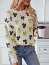 Load image into Gallery viewer, Lovely St Patrick&#39;s Day Shamrock Pullover Sweater
